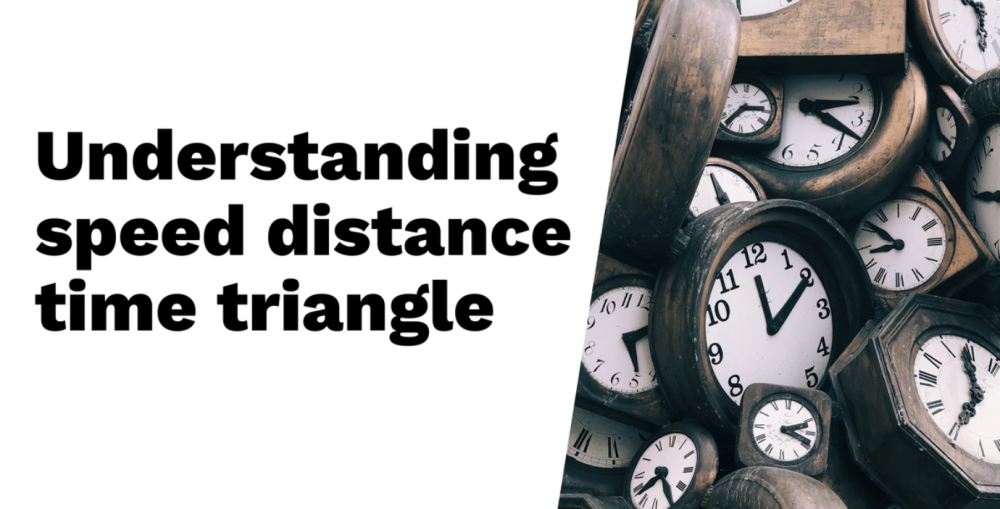 Understanding the speed, distance, and time triangle